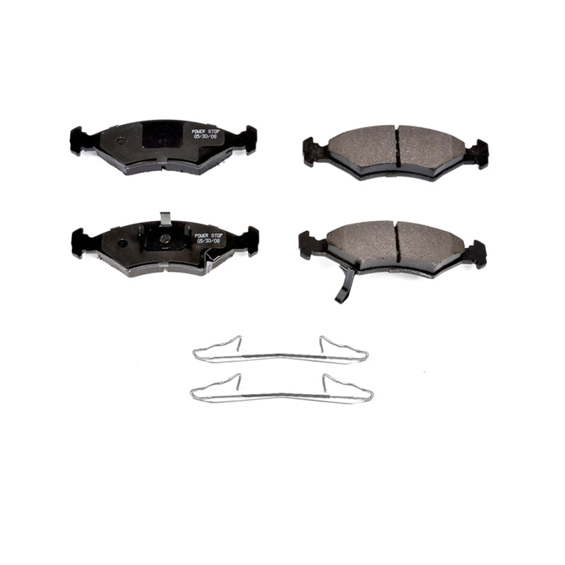 Power Stop 94-00 Kia Sephia Front Z17 Evolution Ceramic Brake Pads w/Hardware Brake Pads - OE PowerStop