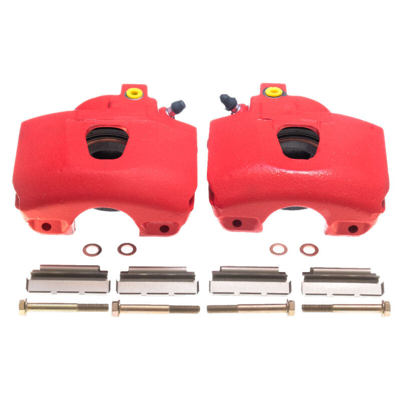 Power Stop 94-96 Ford Bronco Front Red Calipers - Pair Brake Calipers - Perf PowerStop