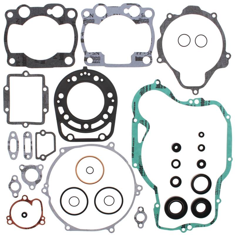 Vertex Gaskets 1992 Kawasaki KX250 Complete Gasket Kit w/ Oil Seals Engine Hardware Vertex Pistons