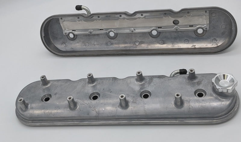 Granatelli 96-22 GM LS Standard Valve Cover w/Angled Coil Mount - Cast Finish (Pair) Valve Covers Granatelli Motor Sports