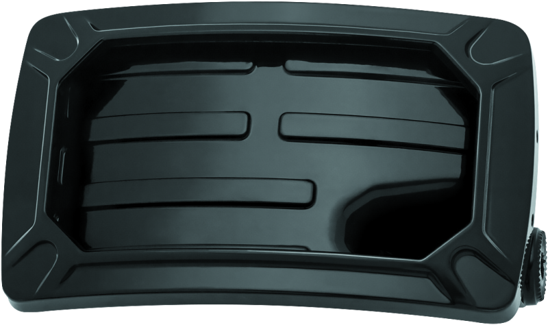Kuryakyn Nova Curved Horizontal Mount Side License Plate Holder Gloss Black License Plate Relocation Kuryakyn