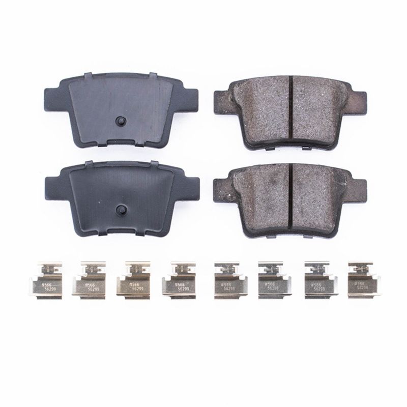 Power Stop 05-07 Ford Five Hundred Rear Z17 Evolution Ceramic Brake Pads w/Hardware Brake Pads - OE PowerStop