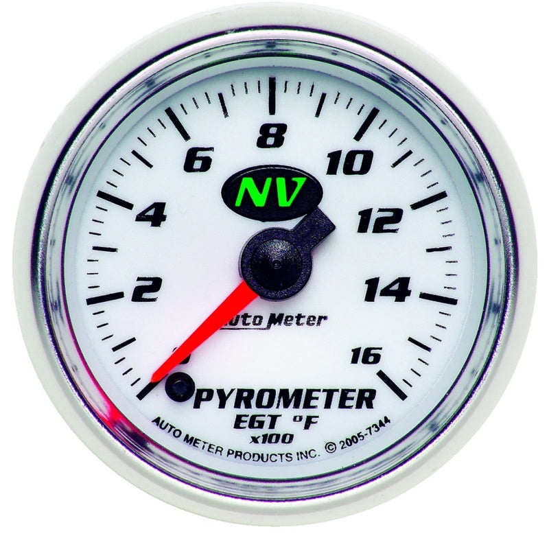 Autometer Pyrometer NV 52.4mm 0-1600 Deg F Advanced Digital Stepper Motor Pyrometer Gauge Gauges AutoMeter