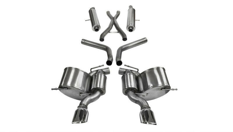 Corsa 2012-2013 Jeep Grand Cherokee 6.4L V8 Polished Sport Cat-Back Exhaust Catback CORSA Performance