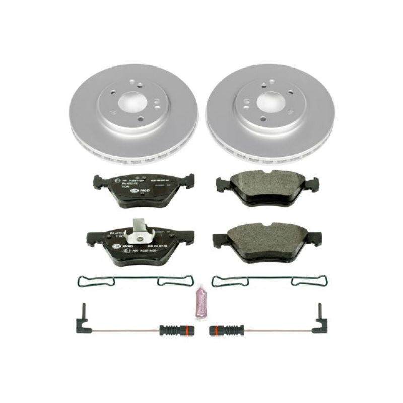 Power Stop 98-02 Mercedes-Benz CLK320 Front Euro-Stop Brake Kit Brake Kits - OE PowerStop