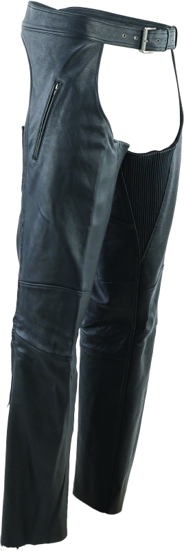 Kuryakyn Leather By River Road Longhaul Leather Chaps Black - Large Pants Kuryakyn