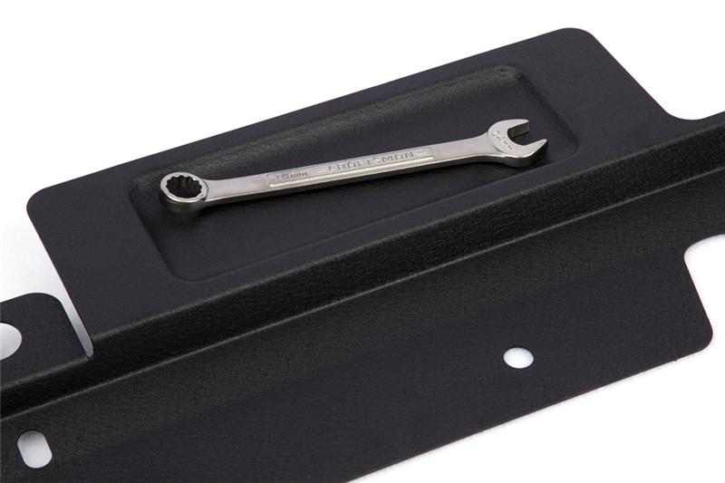 GrimmSpeed 05-09 Subaru Legacy/Outback Radiator Shroud w/Tool Tray - Textured Black Radiator Shrouds GrimmSpeed