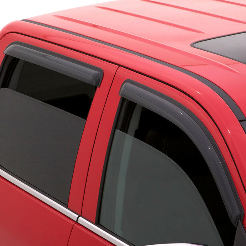 AVS 2018 Jeep Wrangler Unlimited (4-Door) Ventvisor Outside Mount Window Deflectors 4pc - Smoke Wind Deflectors AVS