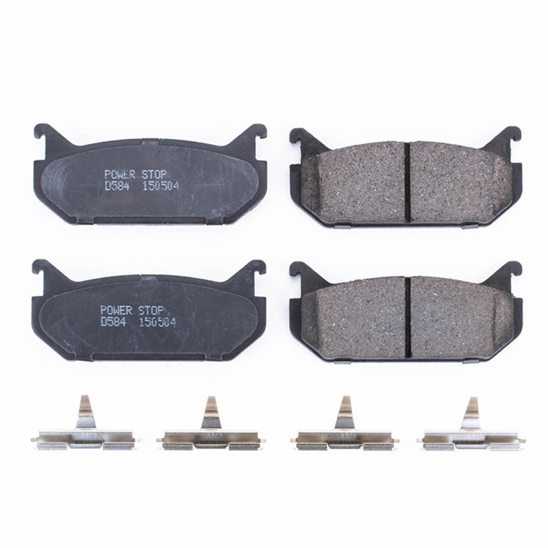 Power Stop 93-97 Ford Probe Rear Z17 Evolution Ceramic Brake Pads w/Hardware Brake Pads - OE PowerStop