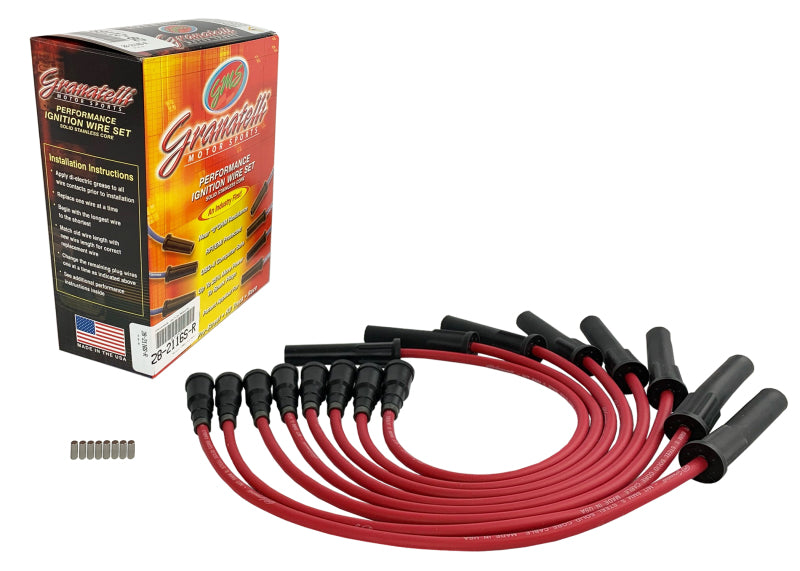Granatelli 10-14 Ford 6.2L Ignition Wires - Red (Excl Coil Packs) Spark Plug Wire Sets Granatelli Motor Sports