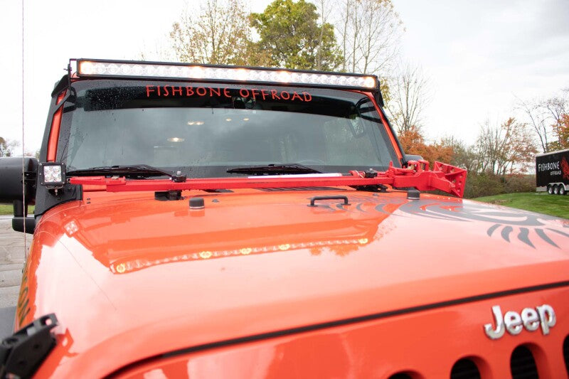 Fishbone Offroad Hood Mounted Hi-Lift Jack Mount JK/JL/JT Jacks Fishbone Offroad