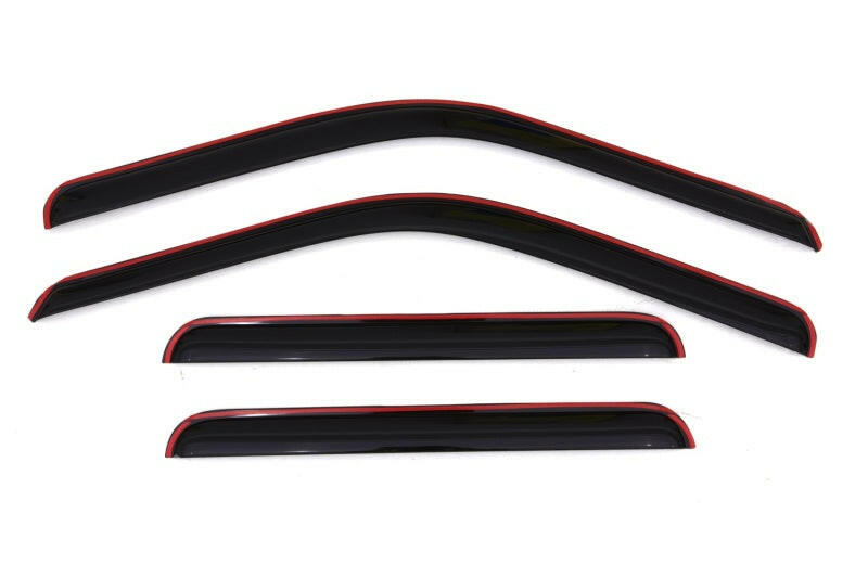 AVS 99-16 Ford F-250 Supercrew Ventvisor In-Channel Front & Rear Window Deflectors 4pc - Smoke Wind Deflectors AVS