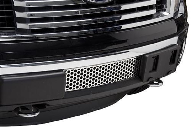 Putco 11-14 Ford F-150 - EcoBoost Grille - Stainless Steel - Punch Design Bumper Grille Inserts Grilles Putco