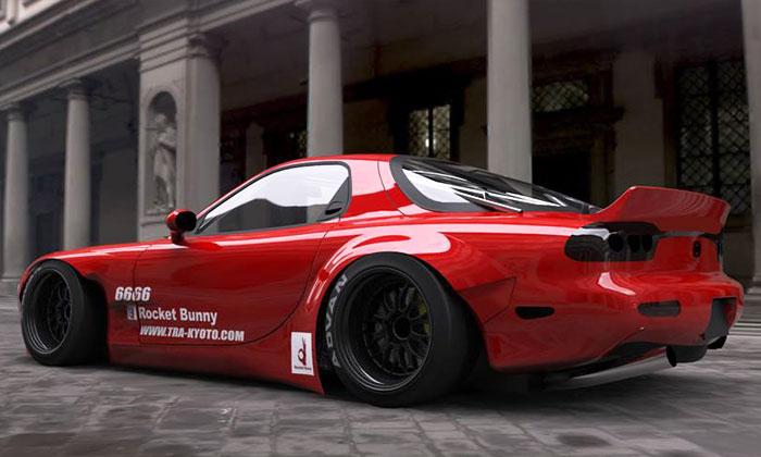 GReddy X Rocket Bunny FD3S V2 Rear Over-Fenders (S/O 8-12 Wks No Cancel) Fenders GReddy