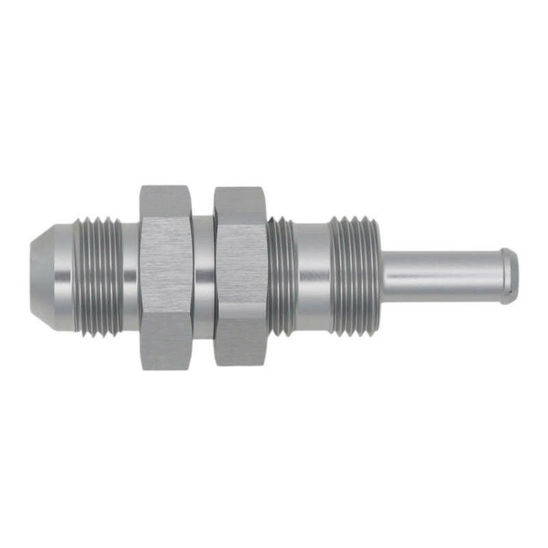 DeatschWerks 8AN Male Flare to Straight 5/16in Single Hose Barb - Anodized DW Titanium Fittings DeatschWerks