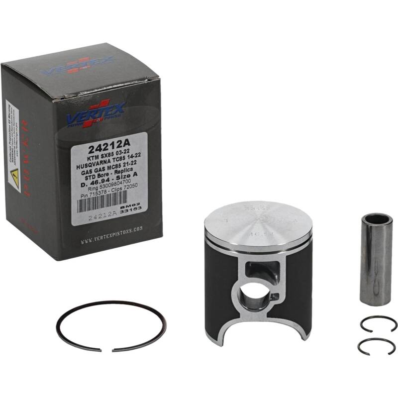Vertex Piston 03-24 KTM 85 SX 85cc Cast Replica Piston Kit Piston Sets - Powersports Vertex Pistons