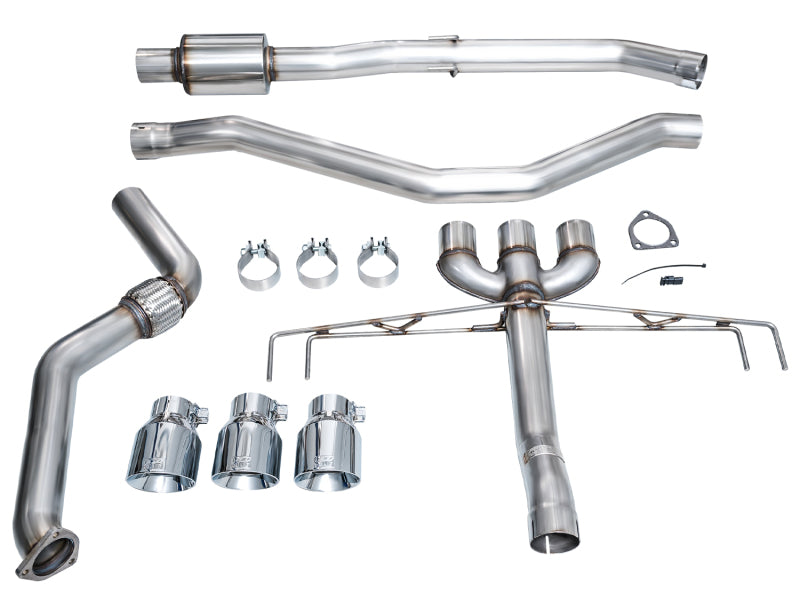 AWE Tuning 2024 Acura Integra Type S DE5 FWD Track Edition Exhaust w/ Triple Chrome Silver Tips Catback AWE Tuning