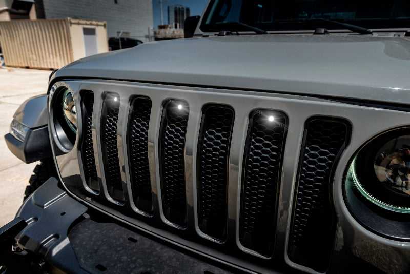 Oracle Pre-Runner Style LED Grille Kit for Jeep Gladiator JT - White Light Strip LED ORACLE Lighting