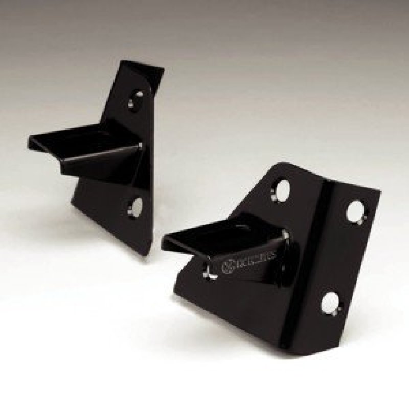 KC HiLiTES 86-95 Jeep YJ Windshield Hinge Light Mount Bracket Set (Pair) - Black Light Mounts KC HiLiTES