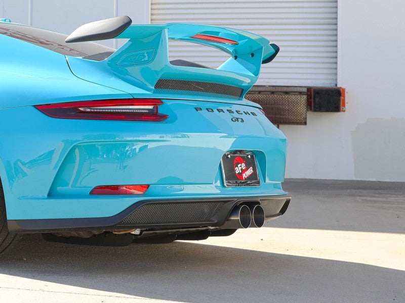 aFe 14-16 Porsche 911 GT3 991.1 H6 3.8L MACH Force-Xp 304 SS Cat-Back Exhaust System w/ Brushed Tips Catback aFe