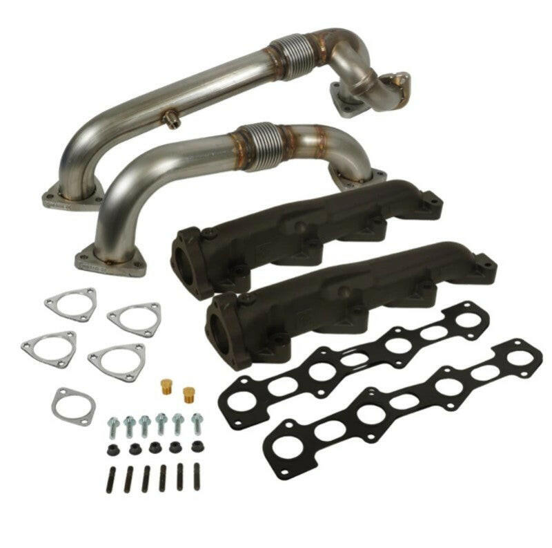 BD Diesel 08-10 Ford F-250/F-350/F-450/F-550 Powerstroke 6.4L Up Pipes Kit w/Manifold Set Connecting Pipes BD Diesel