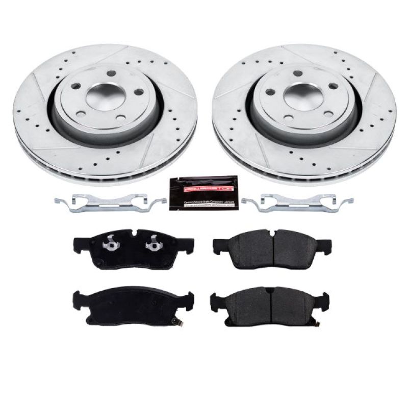 Power Stop 16-19 Jeep Grand Cherokee Front Z23 Evolution Sport Brake Kit Brake Kits - Performance D&S PowerStop