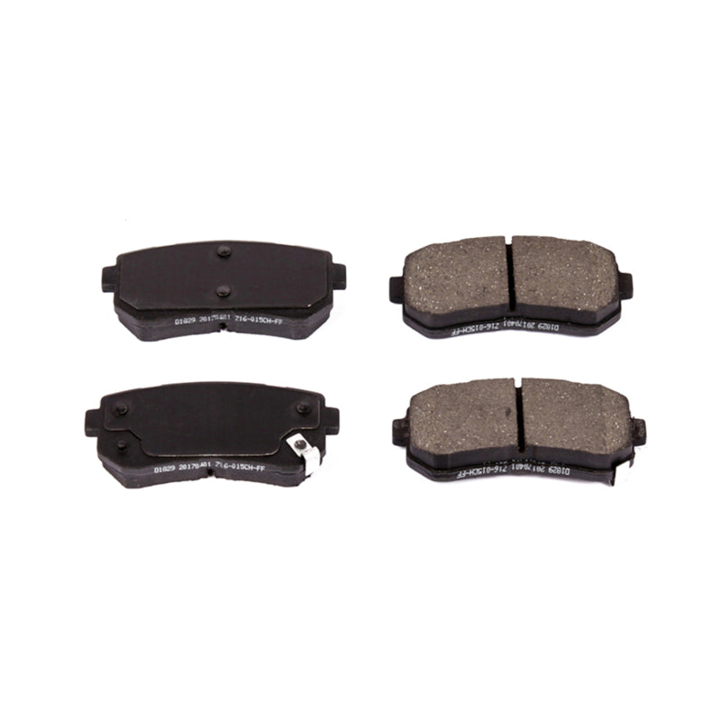 Power Stop 17-19 Hyundai Sonata Rear Z16 Evolution Ceramic Brake Pads Brake Pads - OE PowerStop