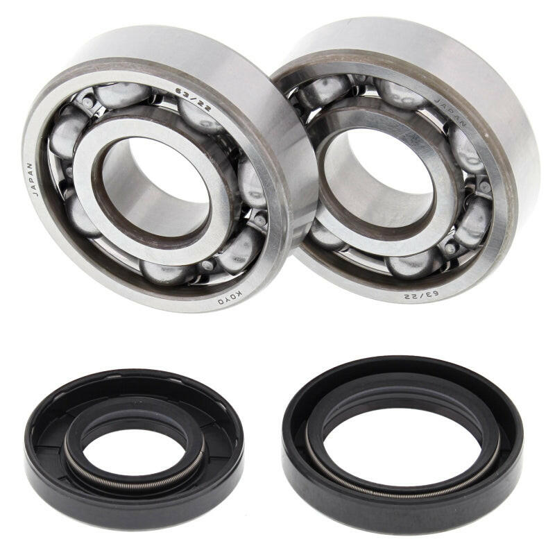 All Balls Racing 01-04 Yamaha YZ125 Crank Shaft Bearing Kit Bearings All Balls Racing