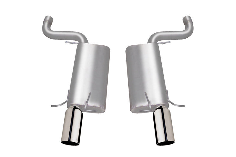 Gibson 06-08 Cadillac STS V 4.4L 2.5in Axle-Back Dual Exhaust - Stainless Axle Back Gibson