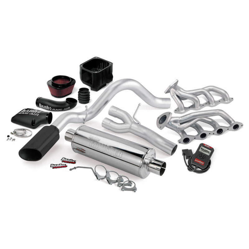 Banks Power 02 Chevy 4.8-5.3L 1500-ECSB PowerPack System - SS Single Exhaust w/ Black Tip Performance Packages Banks Power