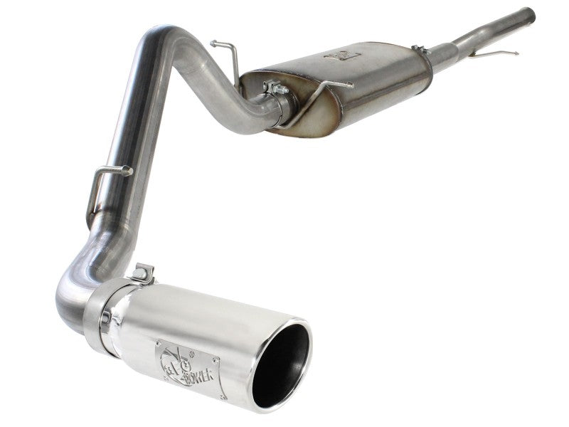 aFe MACHForce XP Exh CB, Stainless steel GM Silverado/Sierra 1500 2014 V*-5.3/6.2L Polished tip Catback aFe