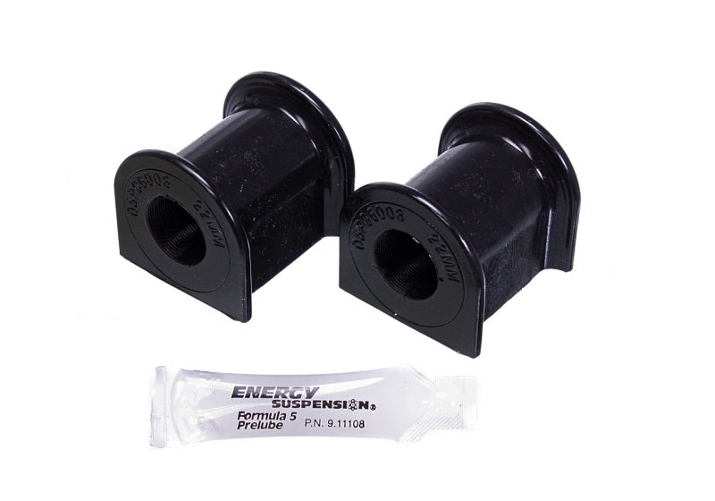 Energy Suspension 2015 Ford Mustang 22mm Rear Sway Bar Bushings - Black Bushing Kits Energy Suspension