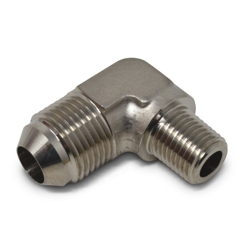Russell Performance -6 AN to 1/4in NPT 90 Degree Flare to Pipe Adapter (Endura) Fittings Russell