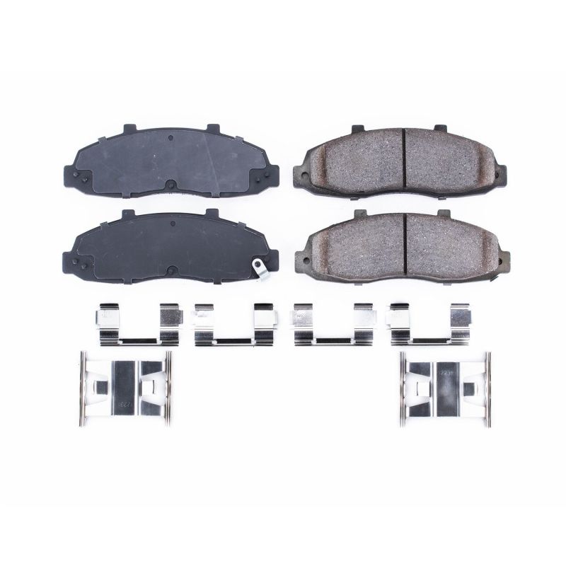 Power Stop 97-03 Ford F-150 Front Z17 Evolution Ceramic Brake Pads w/Hardware Brake Pads - OE PowerStop