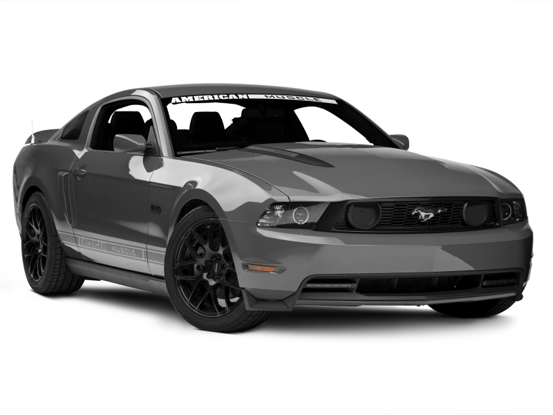 Raxiom 10-12 Ford Mustang w/ Headlights CCFL Halo Projector Headlights- Black Housing (Clear Lens) Headlights Raxiom
