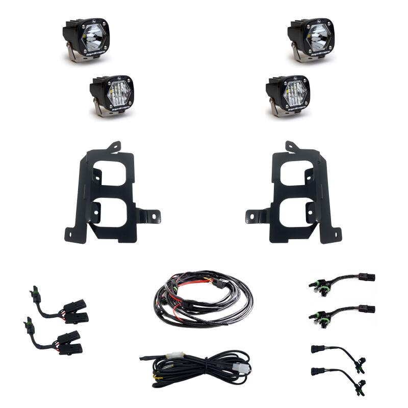 Baja Designs GMC 2020-22 Sierra 2500HD/3500HD S1 Dual Fog Pocket Light Kit Fog Lights Baja Designs