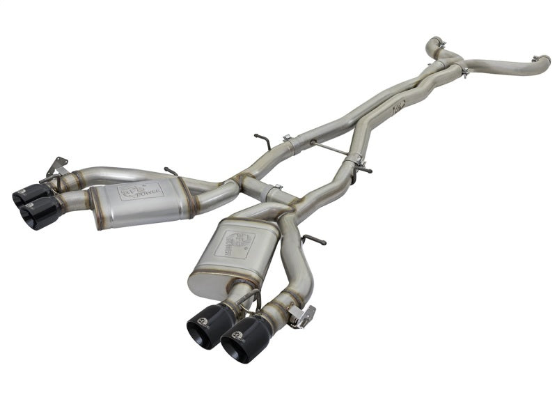 aFe MACHForce XP 3in 304 SS Cat-Back Dual Exhaust w/ Black Tips 16-17 Chevy Camaro SS V8-6.2L Catback aFe