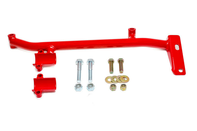 BMR 93-02 F-Body Manual Steering Bracket (For Stock K-Member Only) - Red Steering Racks BMR Suspension