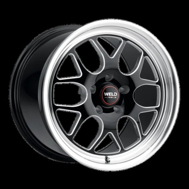 Weld Solana Drag 20x7 / 5x114.3 BP / ET-13 / 78.1mm Bore - Gloss Black MIL DIA Wheel Wheels - Cast Weld