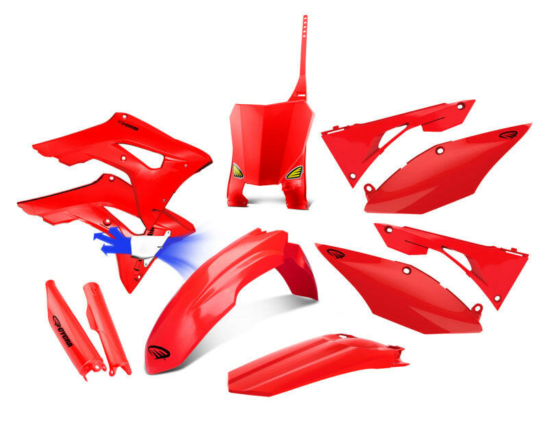 Cycra 18-21 Honda CRF250R Powerflow Full Body Kit - Red Plastics Cycra