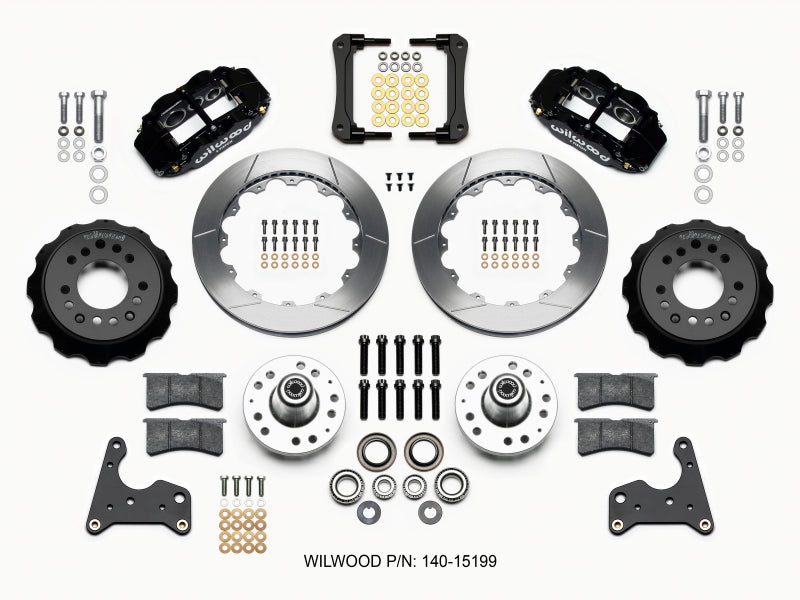 Wilwood Narrow Superlite 6R Front Hub Kit 12.88in 65-72 CDP C Body -Drum Big Brake Kits Wilwood