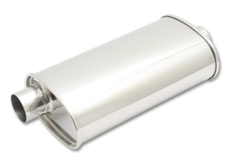 Vibrant StreetPower Oval Muffler 3.50in Inlet/Outlet (Offset-Center) Muffler Vibrant