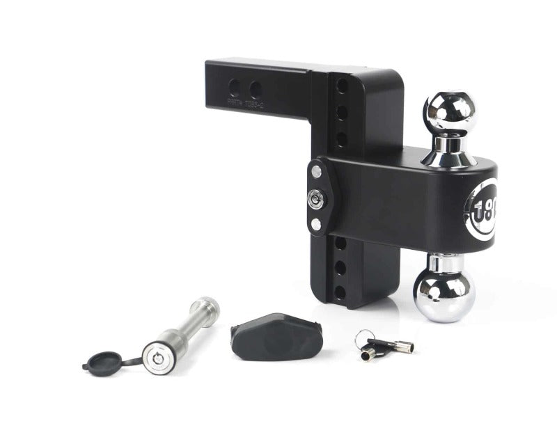 Weigh Safe 180 Hitch 6in Drop Hitch & 2in Shank (10K/12.5K GTWR) w/WS05 - Black Cerakote Hitch Ball Mounts Weigh Safe