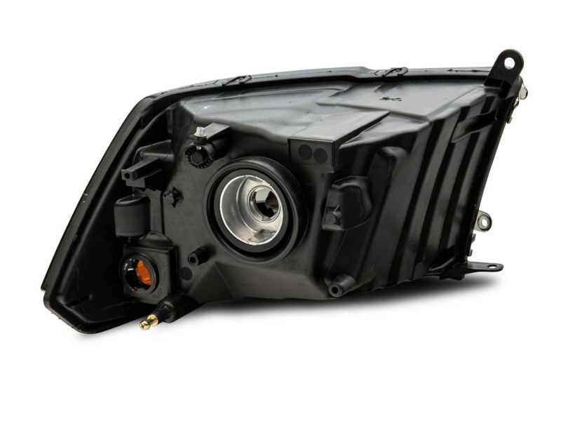 Raxiom 09-18 Dodge RAM 1500 Axial OEM Rep Headlights w/ Single Bulb- Chrome Housing (Smoked Lens) Headlights Raxiom