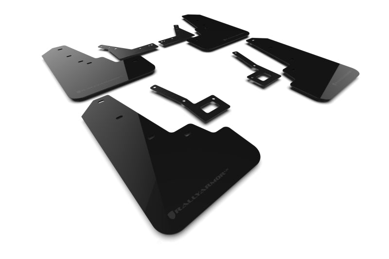 Rally Armor 19-25 Dodge Ram 1500 Rebel Black UR Mud Flap w/Dark Grey Logo Mud Flaps Rally Armor
