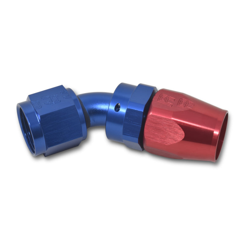 Russell Performance -8 AN Red/Blue 45 Degree Full Flow Hose End Fittings Russell