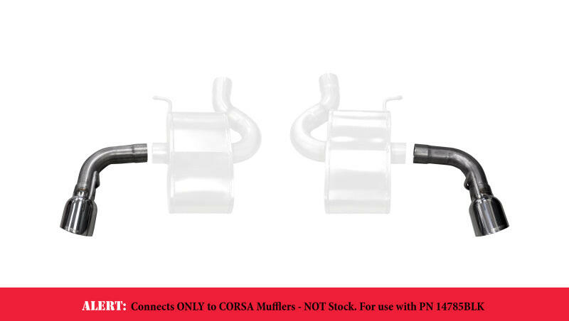 Corsa 2016-2024 Chevy Camaro SS 2.75in Inlet / 4.5in Outlet Polished Tip Kit (For Corsa ExhaustOnly) Tips CORSA Performance