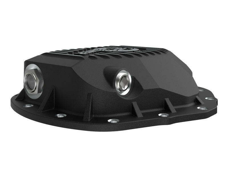 aFe 2020 Chevrolet Silverado 2500 HD Rear Differential Cover Black ; Pro Series w/ Machined Fins Diff Covers aFe