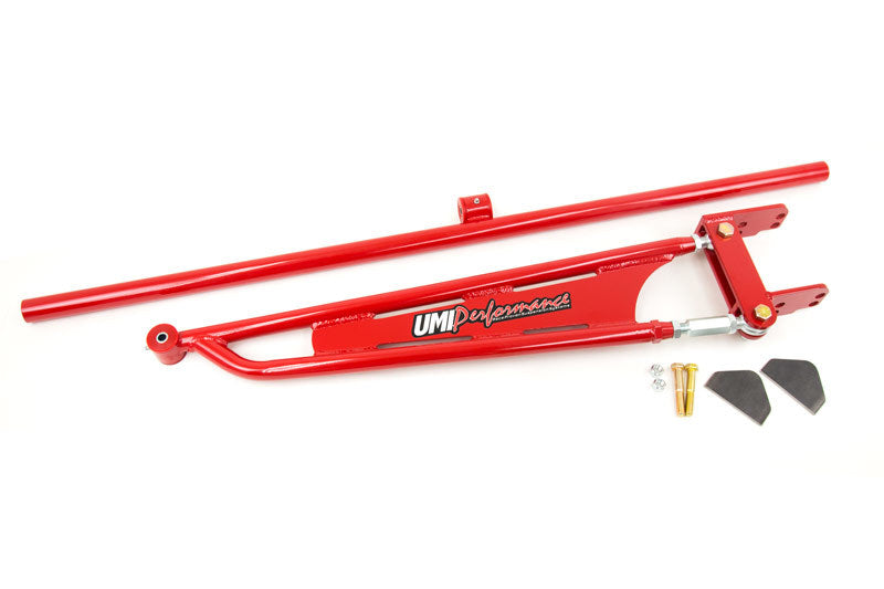 UMI Performance 82-02 GM F-Body Weld In Mild Steel Torque Arm Straight Crossmember - Red Suspension Arms & Components UMI Performance