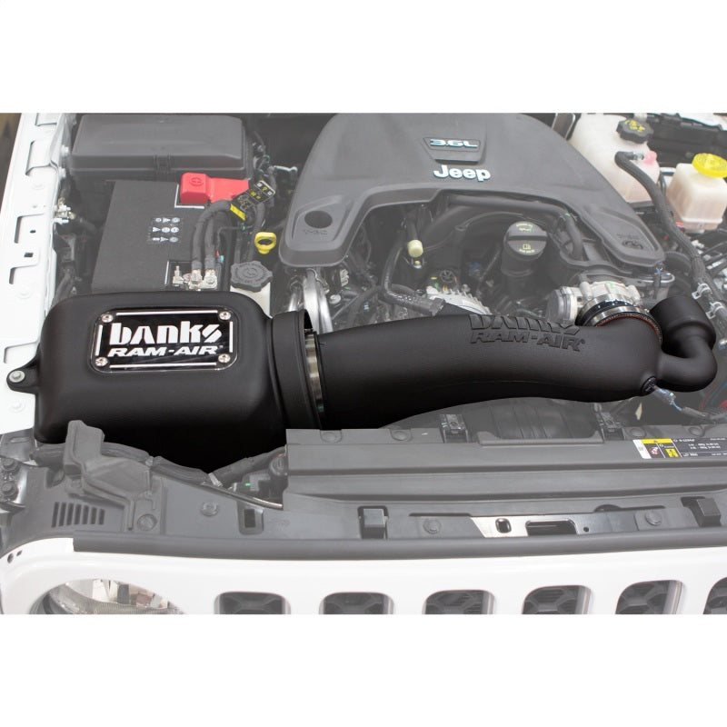 Banks Power 18-20 Jeep 3.6L Wrangler (JL) Ram-Air Intake System - Dry Filter Short Ram Air Intakes Banks Power